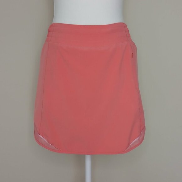 Lululemon Hotty Hot High Rise Skirt with Built In Shorts Raspberry Cream Size 4 - Picture 4 of 9